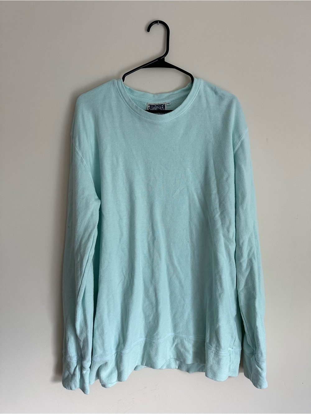 Jungmaven Tahoe XL Hemp Organic Cotton Crewneck Sweatshirt Light Aqua